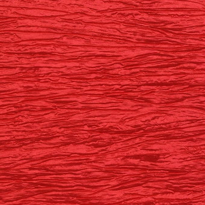 YOUR CHAIR COVERS - 90 x 132 inch Rectangular Crinkle Taffeta Tablecloth - Red, Rectangle Table Linens for 6 ft Rectangular Tables, Wedding Crushed Table Cloth