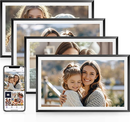 RCA 10.1" WiFi Digital Picture Frame, Electronic Photo Frames 32GB Storage, HD IPS Touch Screen WiFi Frame/Auto Rotate/Wall Mounted, Easy Setup in Uhale App to Share Photo/Video Anytime | (4Pack)