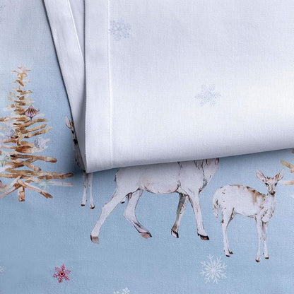 Maison d' Hermine Table Runner 100% Cotton Single Layer Table Runners 36 inches Long for Thanksgiving Christmas Decorations Home Kitchen Dining Party Wedding (Fairy Tale Forest, 14.5" x 36")