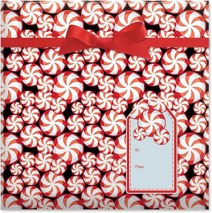 Current Christmas Candy Rolled Wrapping Paper - Premium Jumbo 23-Inch x 32-Foot Gift Wrap Roll, 61 Square Feet Total