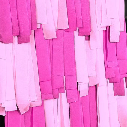 PartyWoo Crepe Paper Streamers 4 Rolls 328ft, Pack of Hot Pink and Pink Crepe Paper for Party, Wedding, Birthday, Baby Shower Decorations, Valentines Day Decorations (1.8 Inch x 82 Ft/Roll)