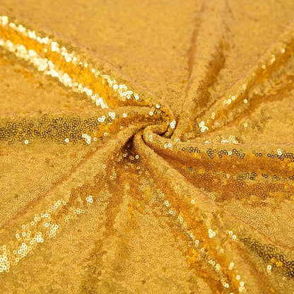 JYFLZQ Gold Sequin Backdrop Curtains 4ft x 8ft 2 Panel Glitter Photo Booth Backdrops Sparkly Photography Background Drapes for Parties Wedding Bridal Showers