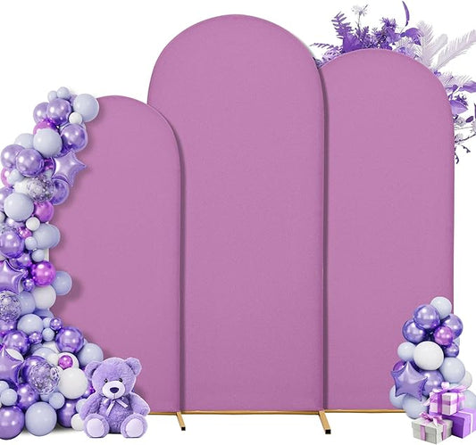 Wedding Arch Cover 7.2FT 6.6FT 6FT Arch Backdrop Cover Spandex Fitted Arch Cover for Round Top Chiara Backdrop Stand Covers for Wedding Birthday Party Baby Shower Banquet Ceremony Decoration