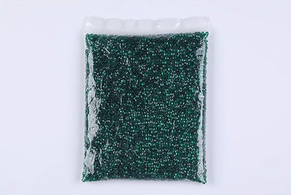 10000 pcs/Pack Wedding Table Scatter Confetti Crystals Acrylic Diamonds Vase Fillers 4.5 mm Rhinestones for Wedding, Bridal Shower, Vase Beads Decorations (Dark Green)