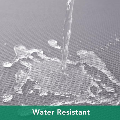 Biscaynebay Textured Fabric Tablecloths 70x120 Inches Rectangular, Silver Grey Water Resistant Spill Proof Tablecloths for Dining, Kitchen, Wedding and Parties, Machine Washable