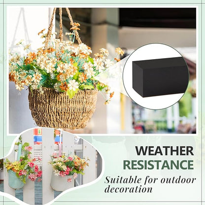 Lallisa 4 Pcs Reusable Floral Foam Blocks Water Weather Resistant Dry Floral Foam for Artificial Flower Arrangements Outdoor Flower Boxes Outside Hanging Planters Wedding Home Decor (9 x 3 x 3")