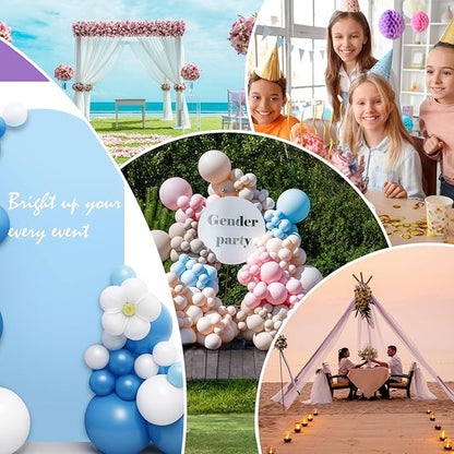 LEBENGURU Upgraded 5FT Wedding Arch Cover, Baby Blue Spandex Fitted Arch Backdrop Cover, Round Top Chiara Stand Covers for Birthday Party Baby Shower Banquet Balloon Décor