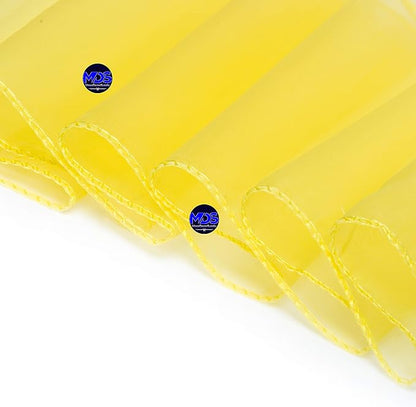 MDS Pack of 250 PCS Organza Chair Sashes Wider Dining Chair Bows Ribbon Tie Back for Wedding Party Birthday Bridal Shower Reception Event Banquet Home Chair Cover Decoration - Yellow