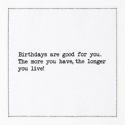 Five Star Napkins 60th Birthday Quotes White Cotton Cocktail Napkins, Beverage Napkins, Bar Napkins, Cloth Napkins, Party Napkins, Events, Holidays, Weddings, Birthdays, Disposable, 4.5" x 4.5"- (50x)