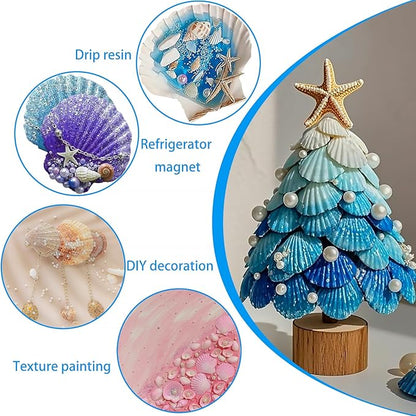 16PCS Sea Shells Scallop Shells Natural White Sea Shells for DIY Craft Crafting,Painting,Baking,Home Decor and Beaching Wedding Decoration (10-12CM) Seashells Bulk