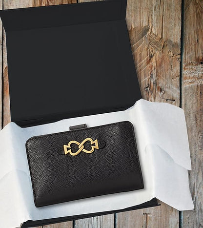 5 Pack Black Hard Gift Box with Magnetic Closure Lid 7" x 5" x 1.6" Rectangle Boxes For Gifts With Black Glossy Finish (Black, 5 Boxes)