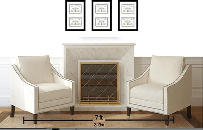 Creative Picture Frames 10X16Bk-W Black Vertical Double Diploma Frame With 2 Opening White Matting | Holds 2-6X8-Inch Documents With Installed Wall Hanger (White Mat-Vertical Black Frame, 7X9)