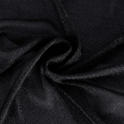 Black Wedding Arch Draping Fabric 2 Panels 29" x 20 FT Black Drapes for Backdrop Sheer Curtains Wedding Drapes for Romantic Bridal Baby Shower Ceremony Birthday Party Fall Outdoor Events