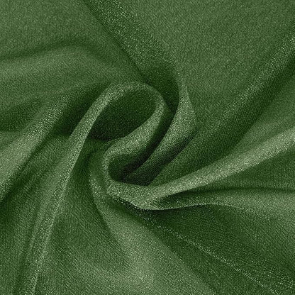 Olive Green Fall Elegant Arch Draping Fabric Outdoor 1 Panel 29" × 20Ft Sheer Chiffon Curtain Drapes for Wedding Ceremony Birthday Party Garden Brunch