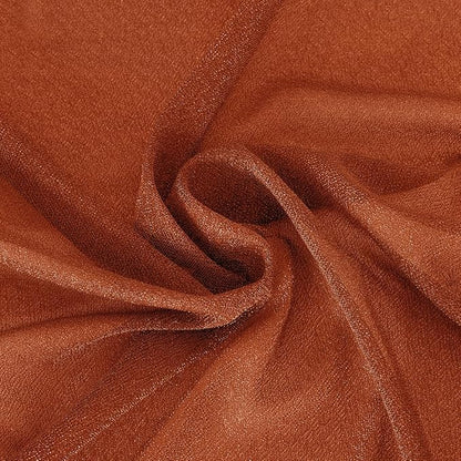 Fall Terracotta 2 Panels Wedding Arch Draping Fabric 29" x 20Ft Sheer Drapes Outdoor Curtain for Wedding Party Baby Bridal Shower Arch Ceiling Backdrop Decor