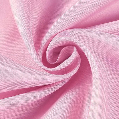 Efavormart Round Tablecloth, 108 Inch Stain & Wrinkle Resistant Washable Table Cloth, Decorative Polyester Fabric Table Cover for Banquet, Wedding, Dining- Pink