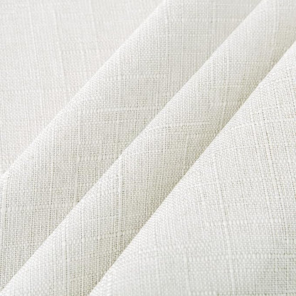 NLMUVW Square White Linen Tablecloth, Small Table Cloth Cover Textured Water Resistant Farmhouse Decorative for Cafe Dining Card Kitchen