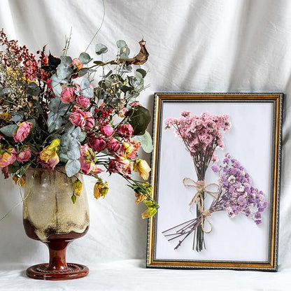 10/12/24/36 Pack Mini Dried Flowers for Vase Wedding Various Mini Bouquet Dried Small Wildflowers Natural Flowers Bulk for Crafts DIY Decor (12, Multicolor)
