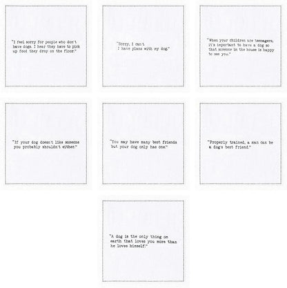 FIVE STAR NAPKINS Dog Quotes, White Cotton Cocktail Napkins, Beverage Napkins, Bar Napkins, Cloth Napkins, Party Napkins, Events, Holidays, Weddings, Birthdays, Disposable, 4.5'' x 4.5''- (50x)