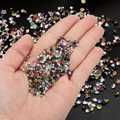 PATIKIL 14000Pcs Wedding Table Scatter Confetti Crystals 3mm Acrylic Diamonds Vase Fillers Gems for Table Centerpiece Decorations Bridal Shower Party, Light Green AB