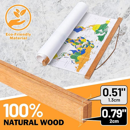 28x22 28x40 28x20 Poster Frame, Magnetic Light Wood Wooden Frame Hanger for Photo Picutre Canvas Artwork Art Print Wall Hanging (1 Pack, 28", Teak Color)