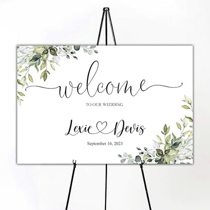 Wedding Welcome Sign, Personalized Custom Wedding Sign, Printed Wedding sign