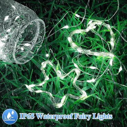 Lakumu 6 Pack Fairy Lights Battery Operated String Lights -7FT 20LED Fairy Lights Silver Wire Firefly Starry Lights for DIY Christmas Decorations Mason Jar Wedding Centerpiece Table Decor, Cool White