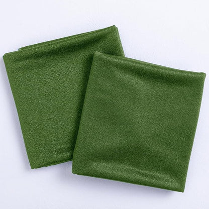 Socomi Olive Green Wedding Arch Draping Fabric 29" x 20Ft 2 Panels Sheer Outdoor Curtain Drapes Extra Long for Bridal Baby Shower Ceremony Birthday Party Decor