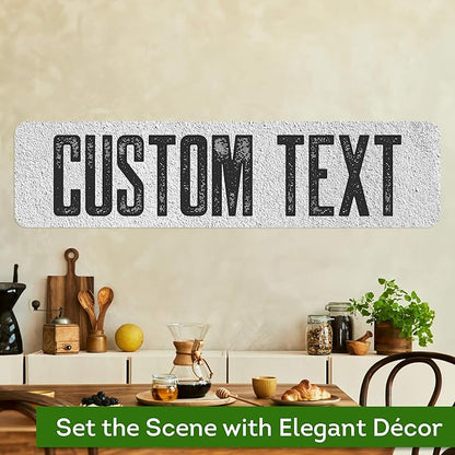 Custom Sign, Custom Street Sign, 11 Font Colors, 13 Font Styles, 4 Hole Options, 22 Sizes, 12x48 Inches, Rust Free DiBound, Fade Resistant, Made in USA by My Sign Center (Concrete)