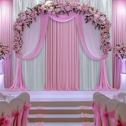 Outpain Thick 40 ft x 10 ft Silver Sequin Backdrop Curtain for Parties, Wrinkle Free Glitter Photo Backdrop Drapes 8 Panels 5x10ft Silver Back Drop Cloth for Wedding Christmas Photography Background