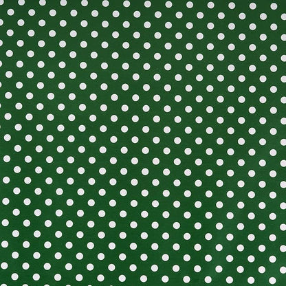 WRAPAHOLIC Reversible Wrapping Paper - Mini Roll - 17 Inch X 33 Feet - Dark Green and Polka Dot Design for Birthday, Holiday, Wedding, Baby Shower