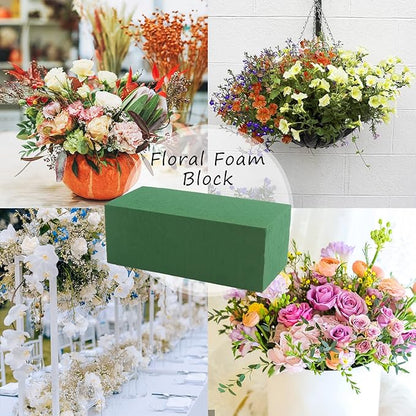 FOIMAS 5pcs Floral Foam Bricks,Green Florist Block for Fresh Artificial Flower Arrangement Craft Supply Wedding