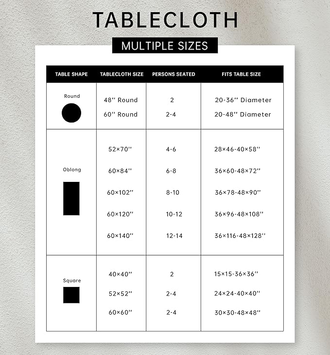 Pastoral Square Tablecloth - 52 x 52 Inch - Beige Linen Table Cloth - Washable Table Cover with Dust-Proof Wrinkle Resistant for Restaurant, Picnic, Bistro, Indoor and Outdoor Dining, Gardenia