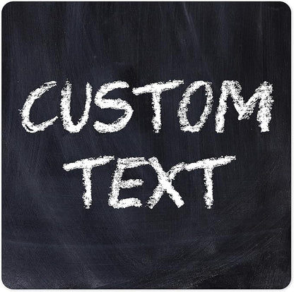 Custom Sign, Custom Street Sign, 11 Font Colors, 13 Font Styles, 4 Hole Options, 22 Sizes, 36x36 Inches, Rust Free DiBound, Fade Resistant, Made in USA by My Sign Center (Chalkboard Black)
