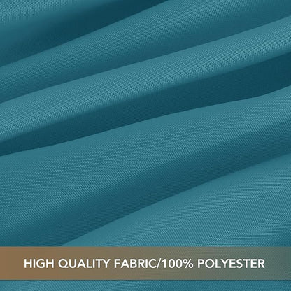 sancua Square Tablecloths 54x54 Inch - Teal Fabric Table Cloth for Square or Round Tables, Washable Polyester Table Cover for Dinner, Holiday Party, Decorative Display Tables