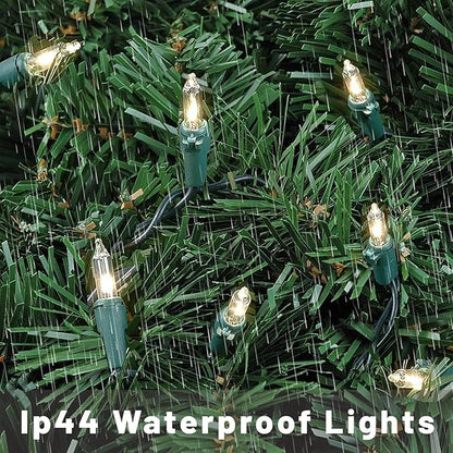 Christmas Lights for Tree 40Ft 200 Count Mini Lights Green Wire Christmas Tree Lights Waterproof Incandescent Bulb for Indoor Outdoor Xmas Holiday Wedding Home Party Decorations Clear 2pack