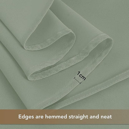 sancua Square Tablecloths 85x85 Inch, 2 Pack - Sage Green Fabric Table Cloth for Square or Round Tables, Washable Polyester Table Cover for Outdoor Party, Birthday, Buffet, Resturant