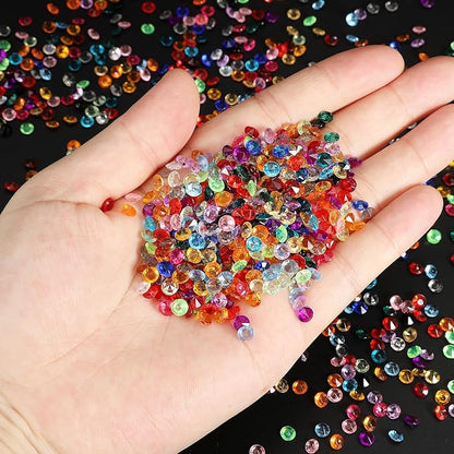PATIKIL 10000 Pcs Wedding Table Scatter Confetti Crystals 4.5mm Acrylic Diamonds Vase Fillers Gems for Table Centerpiece Decorations Party Vase Beads, Dark Blue
