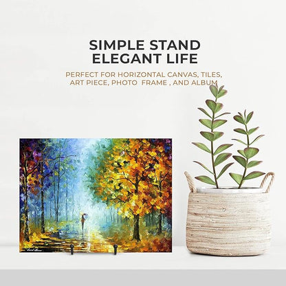 TR-LIFE Plate Stands for Display - 6 Inch Stand + Metal Frame holder stand Picture, Decorative Plate, Book, Photo Easel (2 Pack)