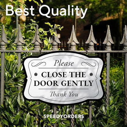 SPEEDYORDERS Custom Metal Signs, Personalized Aluminum Signs, 36x24 In, Brushed Silver, Words & Quotes, Home Decor, Business Signage