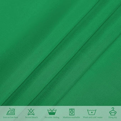 10 Pack Green Tablecloths for 6ft Rectangle Tables 60 x 102 Inch - Polyester Table Cover Stain and Wrinkle Resistant Washable Fabric Table Clothes for Wedding Party Banquet Reception Restaurant