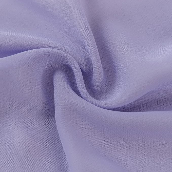 12Pack 9ft Chiffon Table Runner 14x108 Inch Sheer Romantic Table Runner for Wedding Birthday Party Bridal Shower Outdoor Decoration-Lavender