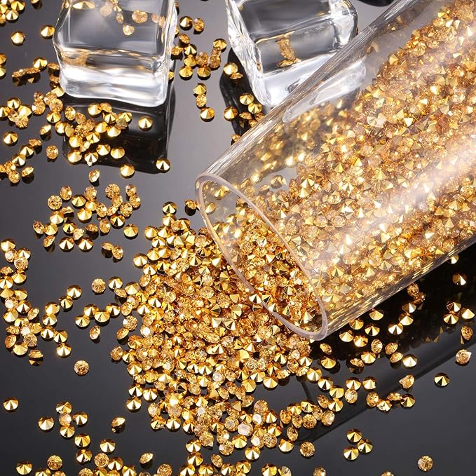 10000 Clear Wedding Table Scatter Confetti Crystals Acrylic Diamonds Rhinestones for Table Centerpiece Decorations Wedding Bridal Shower Decorations Vase Beads