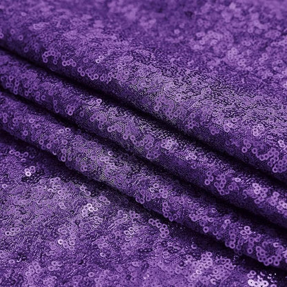 Sugargirl Purple Sequin Backdrop Curtain 2 Panels 2FTx8FT Glitter Purple Background Drapes Sparkle Photography Backdrop for Party Wedding Birthday Wall Decoration