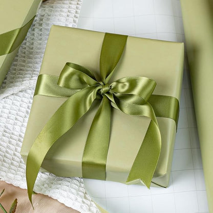 Garbendy Gift Wrapping Paper Roll-Solid Color Pearly-Lustre Paper,Perfect for Wedding, Valentine's Day,Birthday, Christmas,Baby Shower, Party - 17 Inch X 33 Feet