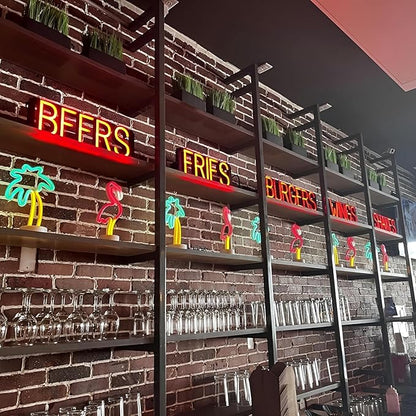 SpellBrite ICE COLD BEER Sign | Beer-Related Sign with Neon Look, Green LED Light Source | 16.8" x 23.8"