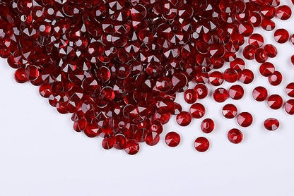 2000pcs Platic Acrylic Gems Fake Acrylic Diamonds Vase filler Beads Faux Diamond Crystals Jewels For Makeup brushes holder Table Scatter Confetti Party Arts Crafts Birthday Wedding Decor