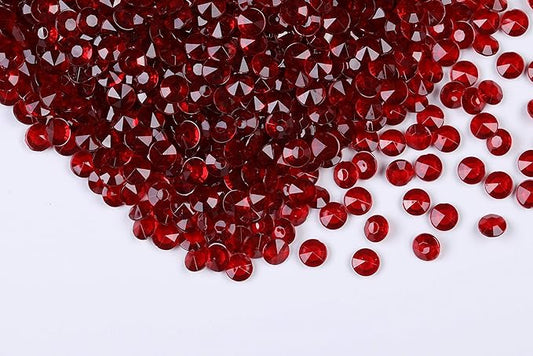 2000pcs Platic Acrylic Gems Fake Acrylic Diamonds Vase filler Beads Faux Diamond Crystals Jewels For Makeup brushes holder Table Scatter Confetti Party Arts Crafts Birthday Wedding Decor