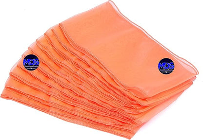 MDS Pack of 250 PCS Organza Chair Sashes Wider Dining Chair Bows Ribbon Tie Back for Wedding Party Birthday Bridal Shower Reception Event Banquet Home Chair Cover Decoration - Light Orange