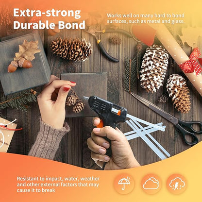 MATUFF Mini hot Glue Gun Sticks – 120 Pcs Clear hot Glue Sticks Dia 0.27” x 8” Long Mini Glue Stick, All-Purpose Glue Sticks Bulk for Crafting, Scrapbooking & More - Compatible with Most Glue Guns